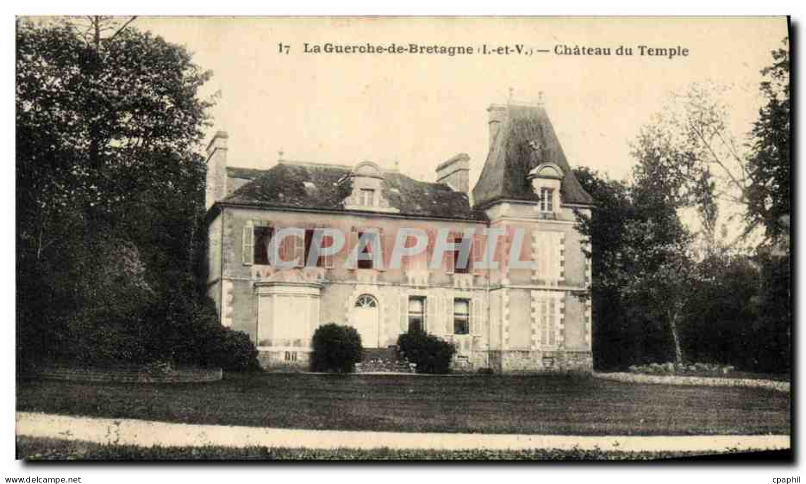 CPA La Guerche De Bretagne Chateau Du Temple - La Guerche-de-Bretagne