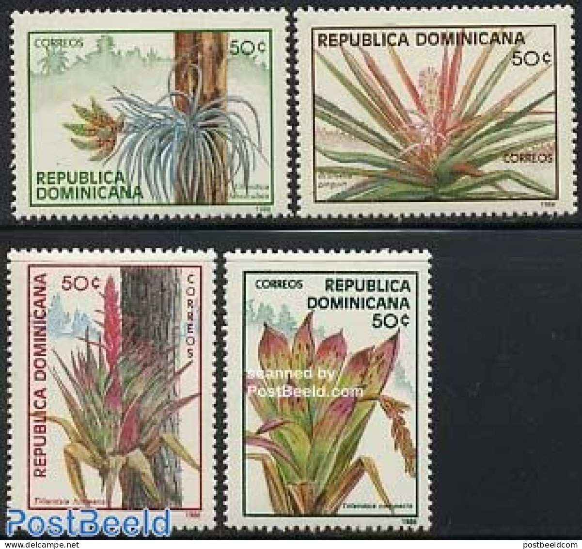 Dominican Republic 1988 Ananas 4v, Mint NH, Nature - Fruit - Frutta