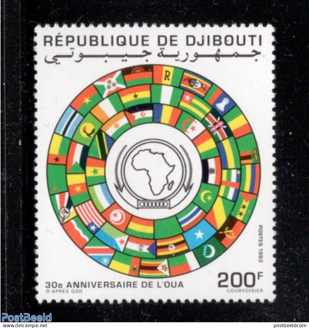 Djibouti 1993 African Unity 1v, Mint NH, History - Flags - Yibuti (1977-...)