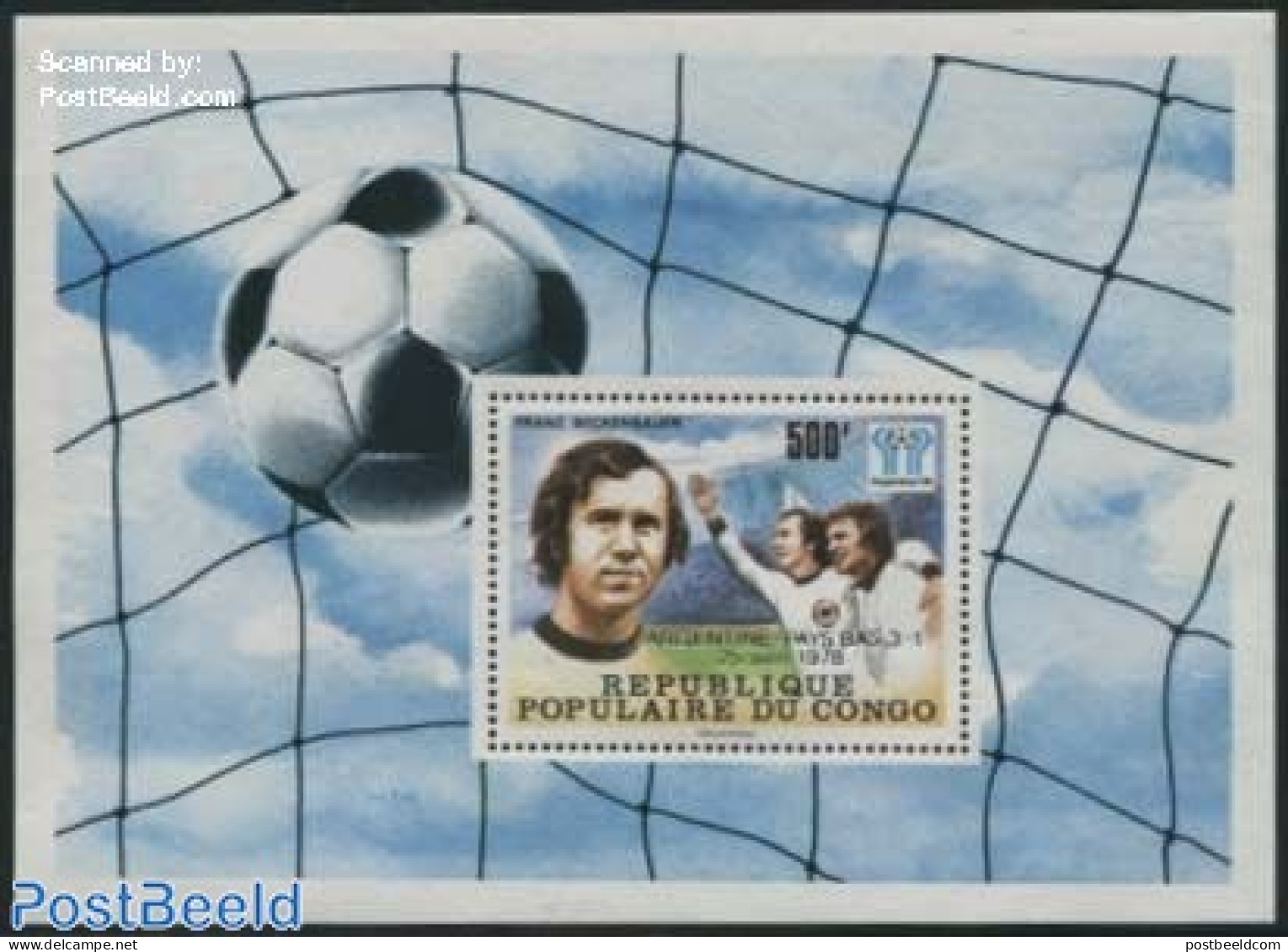 Congo Republic 1978 Football Winners Argentina S/s, Mint NH, Sport - Football - Other & Unclassified