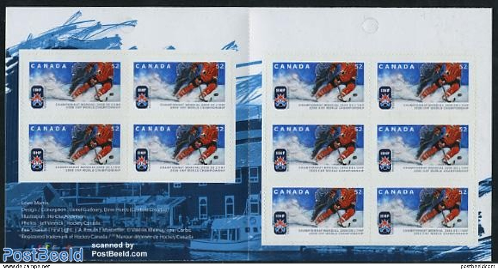 Canada 2008 Ice Hockey Championship Booklet, Mint NH, Sport - Ice Hockey - Sport (other And Mixed) - Stamp Booklets - Ungebraucht