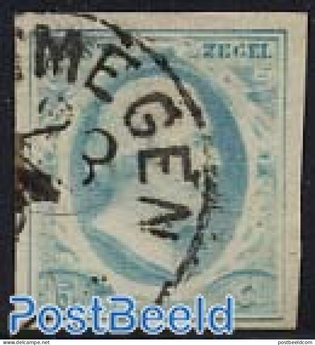 Netherlands 1852 5c., Canc. Nymegen C, Used Stamps - Gebruikt