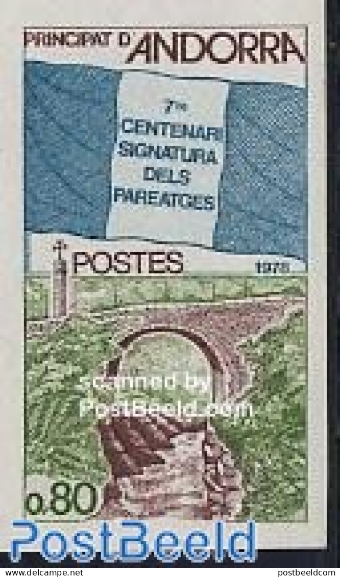 Andorra, French Post 1978 Pareage Treaty 1v, Mint NH, Art - Bridges And Tunnels - Nuevos