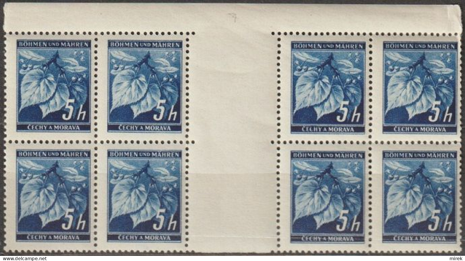 057/ Pof. 20, Big Border Interarch, From Print Plate 7+8 - Unused Stamps