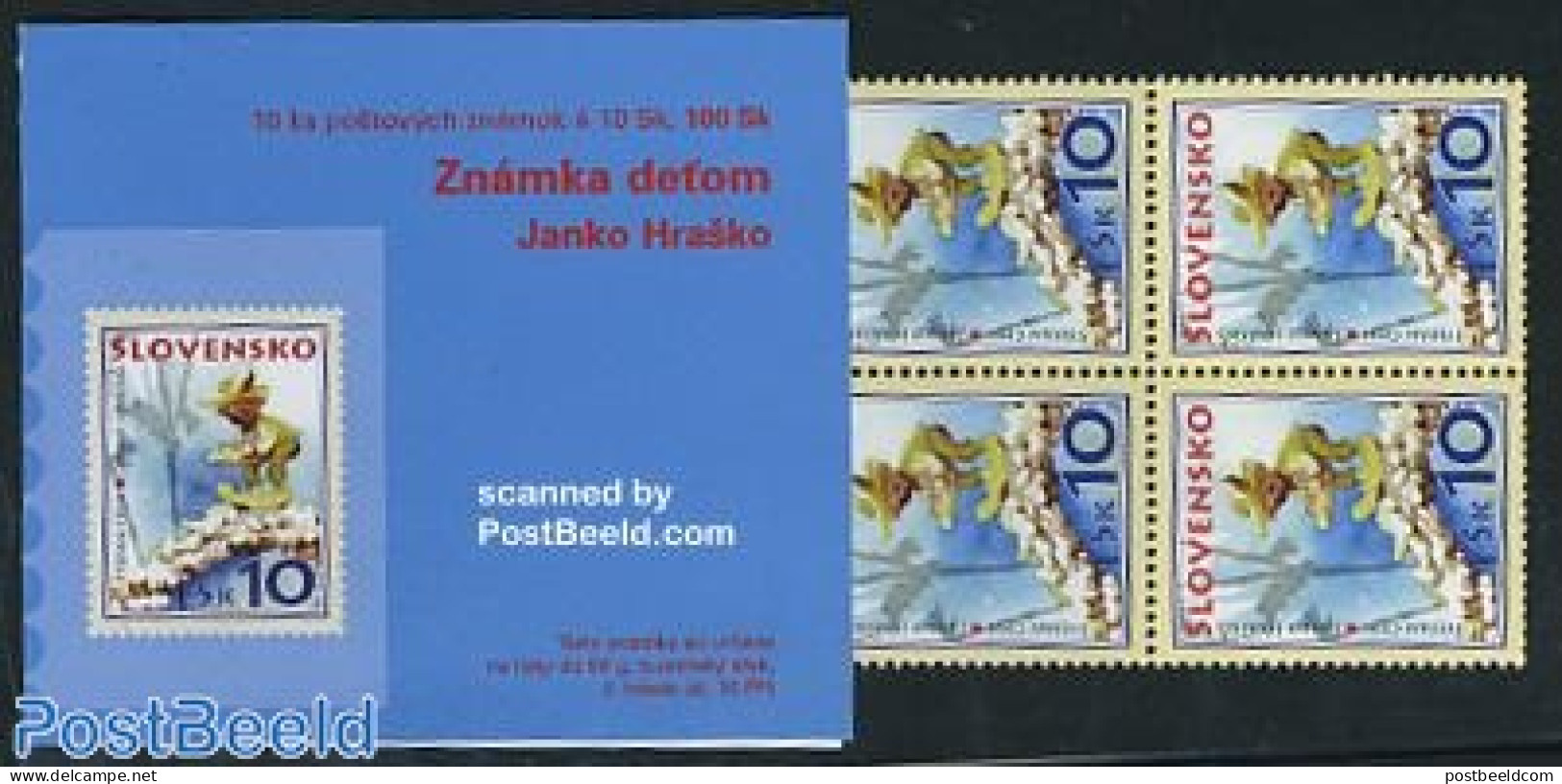 Slovakia 2007 Janko Hrasko Booklet, Mint NH, Stamp Booklets - Art - Children Drawings - Unused Stamps