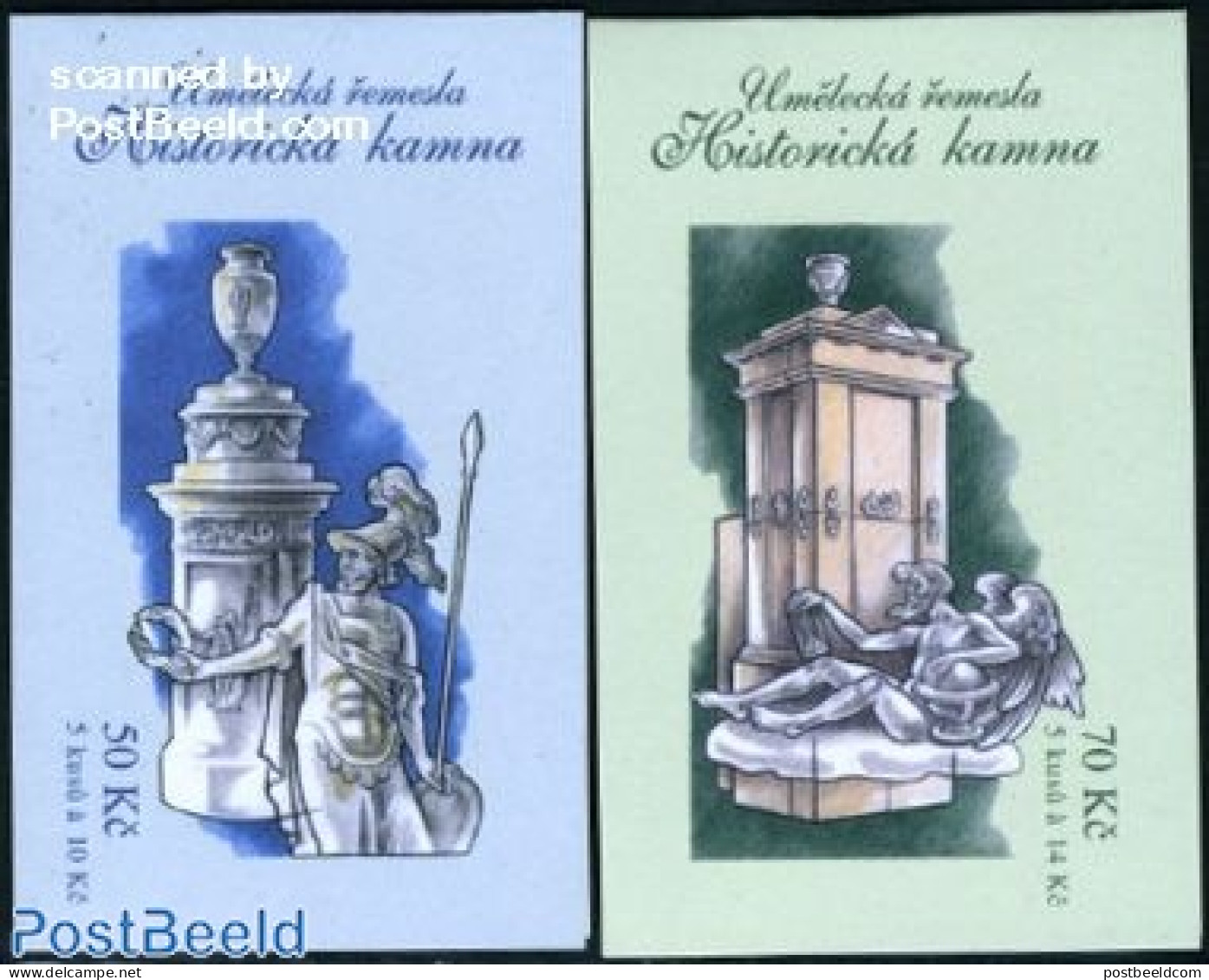 Czech Republic 2009 Historical Oven 2 Booklets, Mint NH, Stamp Booklets - Art - Art & Antique Objects - Sculpture - Autres & Non Classés