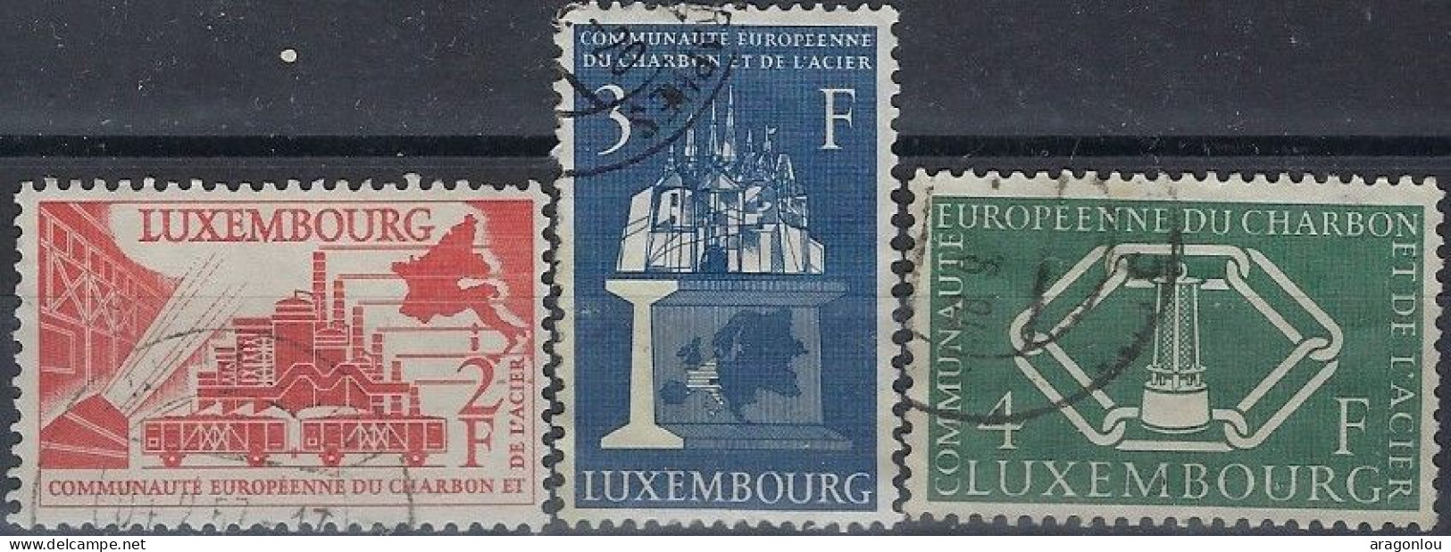 Luxembourg - Luxemburg -  Timbre  Série Anniversaire De La Communauté  1956   °   VC. 30,- - Oblitérés