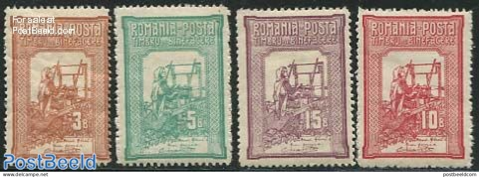 Romania 1906 Queen 4v, Unused (hinged), History - Various - Kings & Queens (Royalty) - Textiles - Unused Stamps