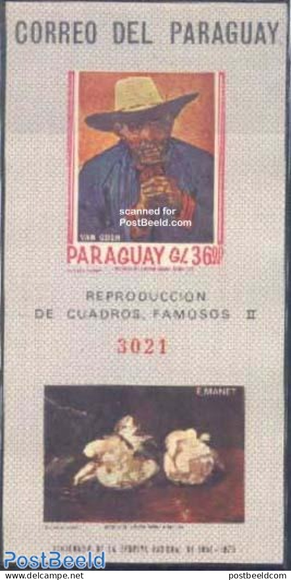 Paraguay 1967 Van Gogh S/s Imperforated, Mint NH, Art - Modern Art (1850-present) - Vincent Van Gogh - Paraguay