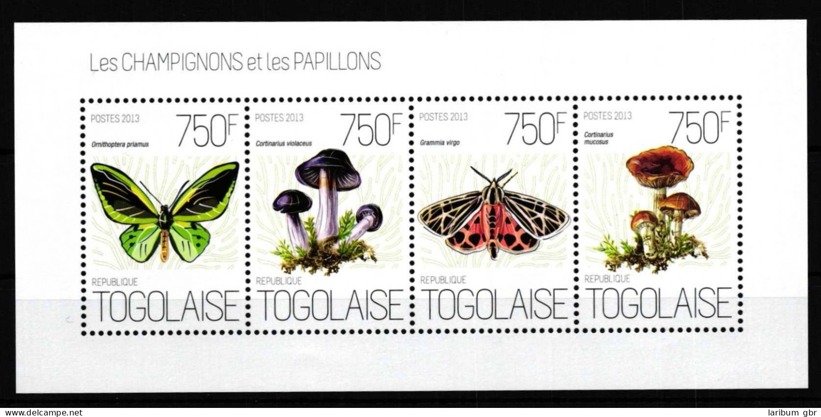 Togo 5131-5134 Postfrisch Kleinbogen / Pilze #HQ137 - Togo (1960-...)
