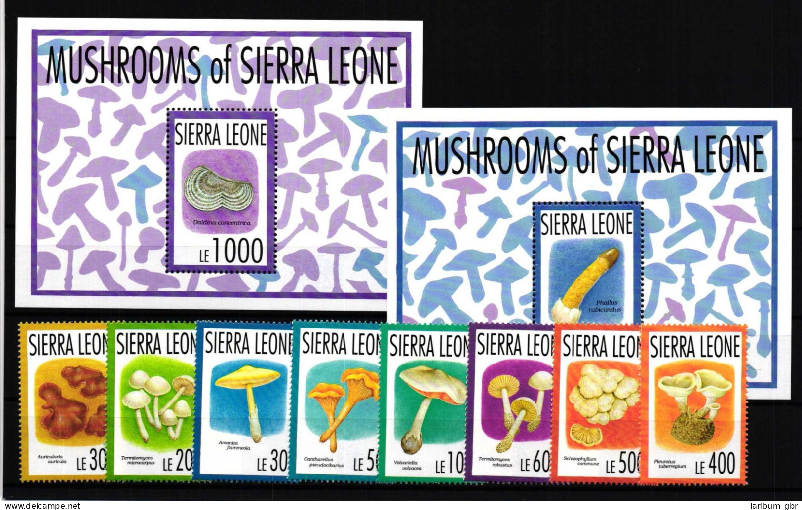 Sierra Leone 1999-2006 Und Block 220 Und 221 Postfrisch Pilze #HQ100 - Sierra Leone (1961-...)