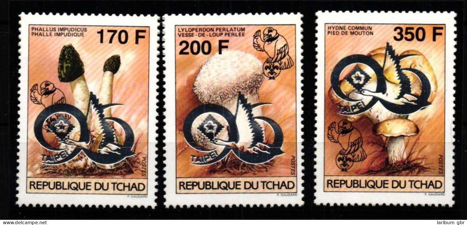 Tschad 1266-1268 Postfrisch Pilze #HQ151 - Chad (1960-...)