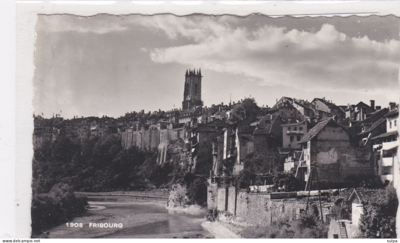 Orgue. Gaston Litaize. Carte Postale Autographe Envoyée De Fribourg (Suisse) Par Le Célèbre Organiste - Music And Musicians