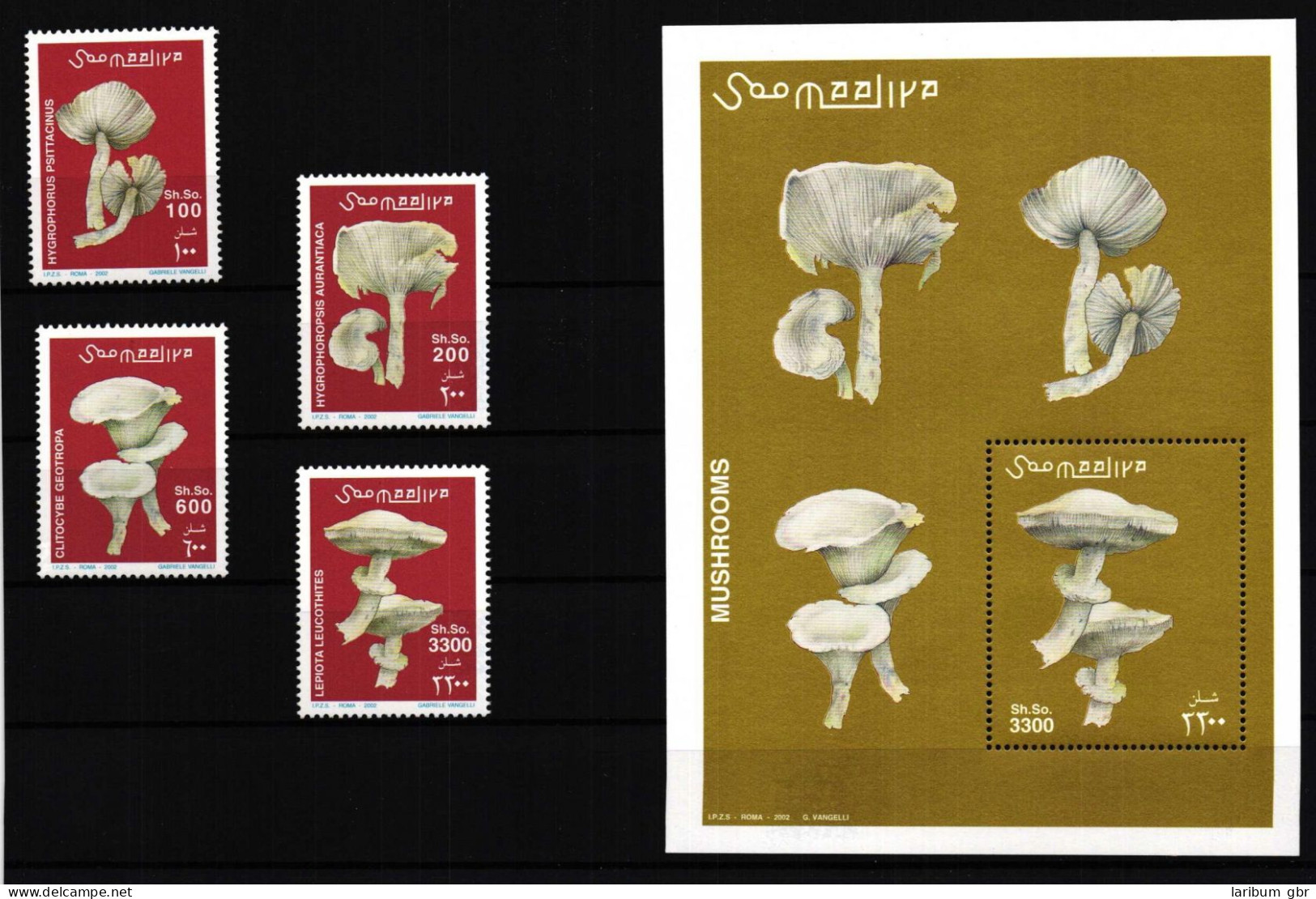 Somalia 962-965 Und Block 94 Postfrisch Pilze #HQ114 - Somalië (1960-...)