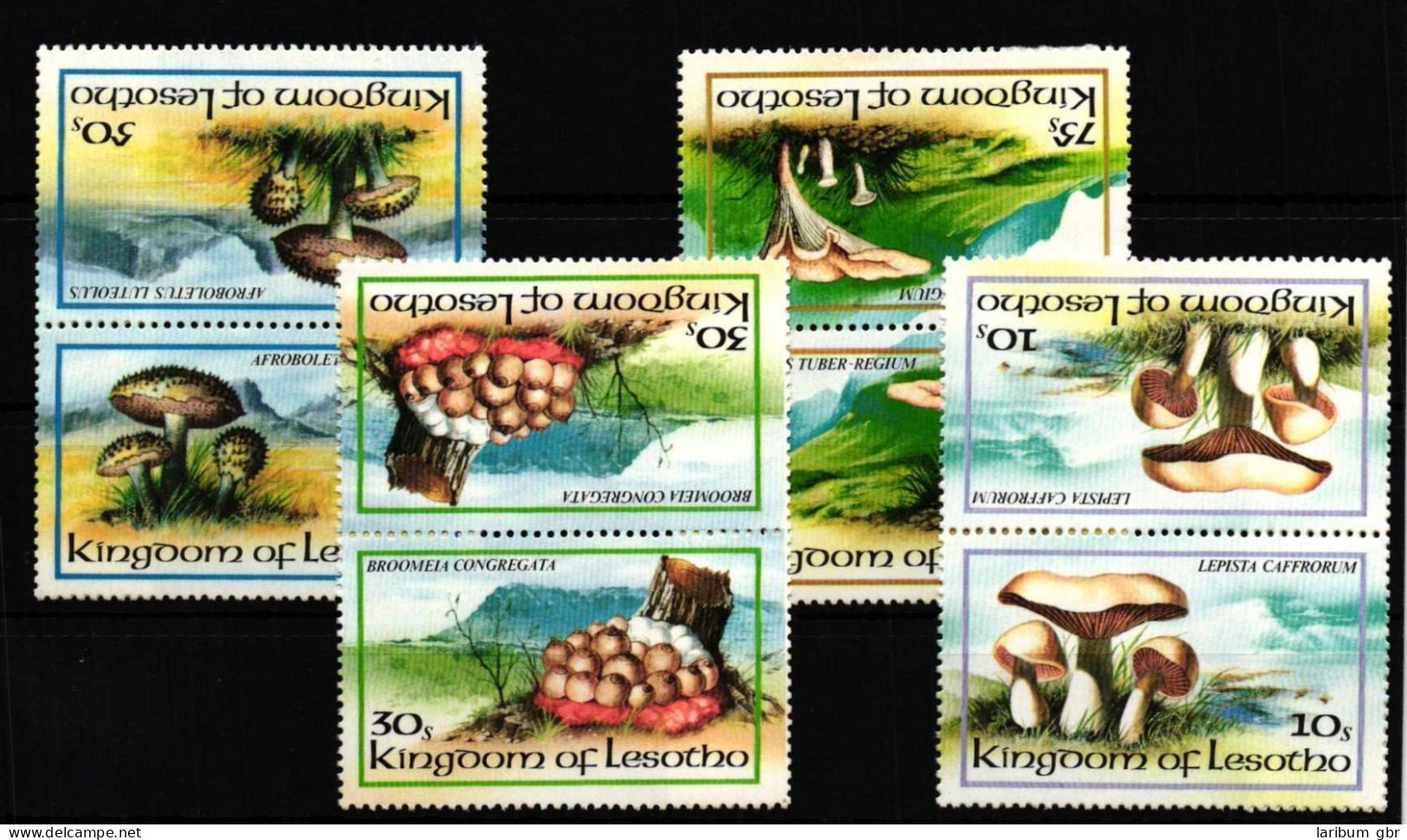 Lesotho 411-414 Postfrisch Kehrdruckpaare / Pilze #HQ271 - Lesotho (1966-...)