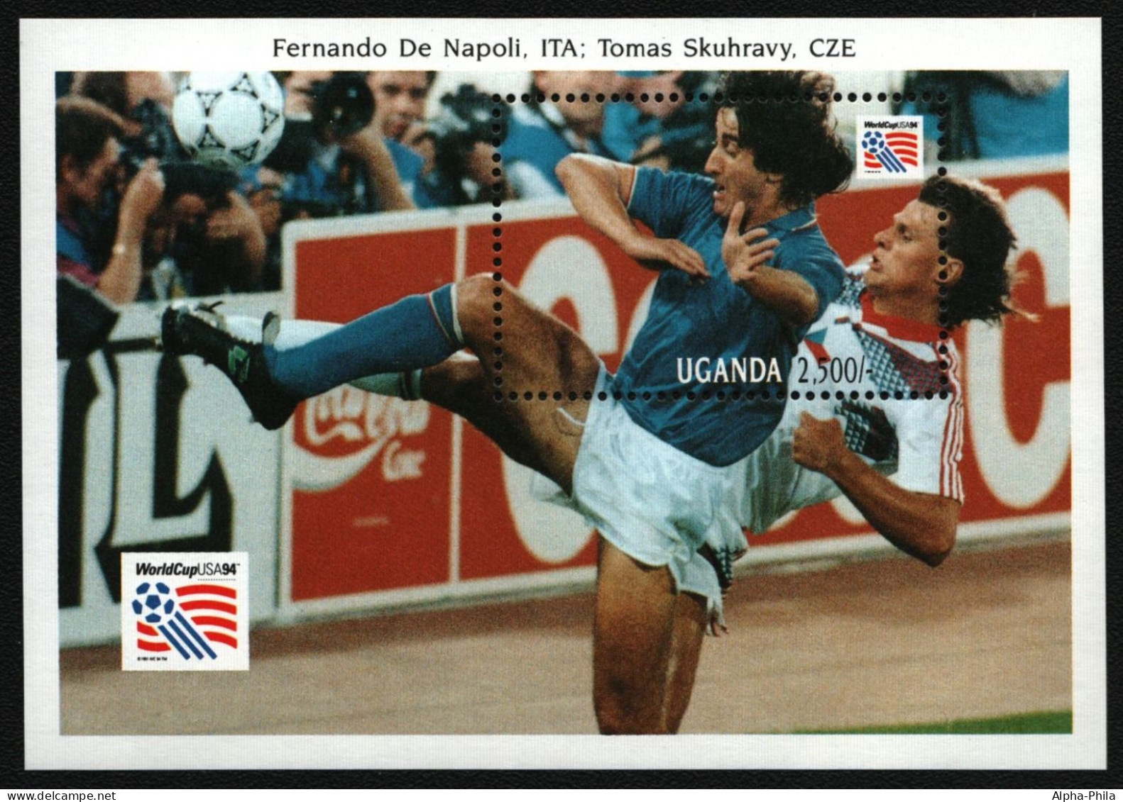 Uganda 1993 - Mi-Nr. Block 192 ** - MNH - Fußball / Soccer - Uganda (1962-...)