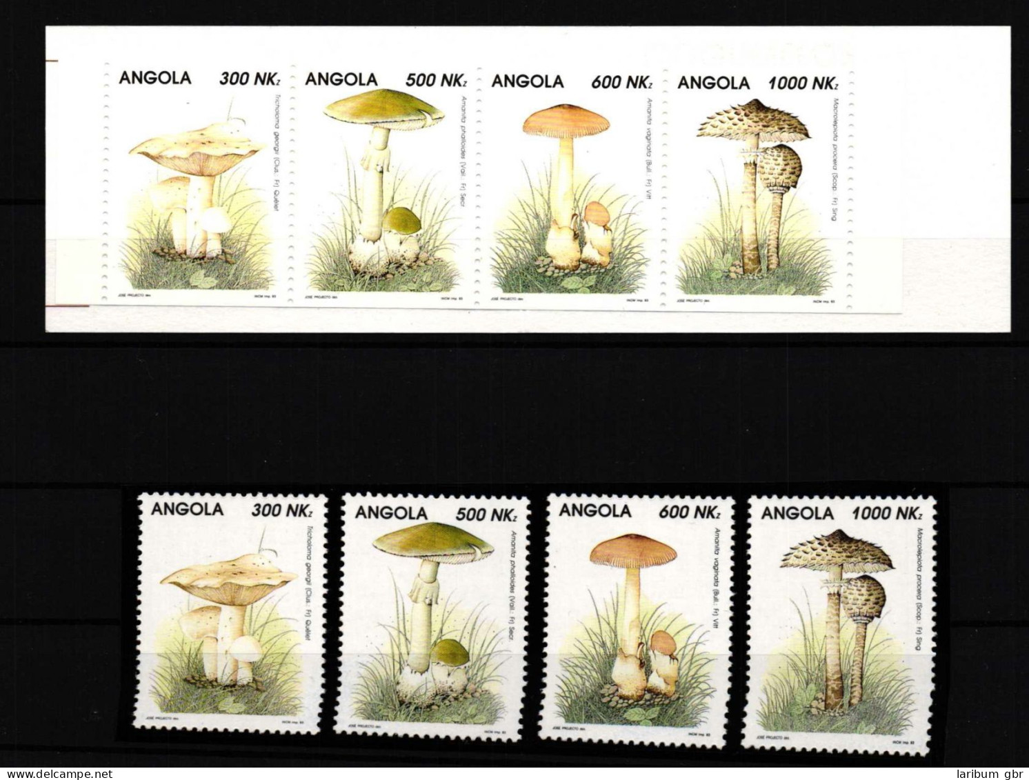 Angola 945-948 Postfrisch Markenheft / Pilze #HQ335 - Angola