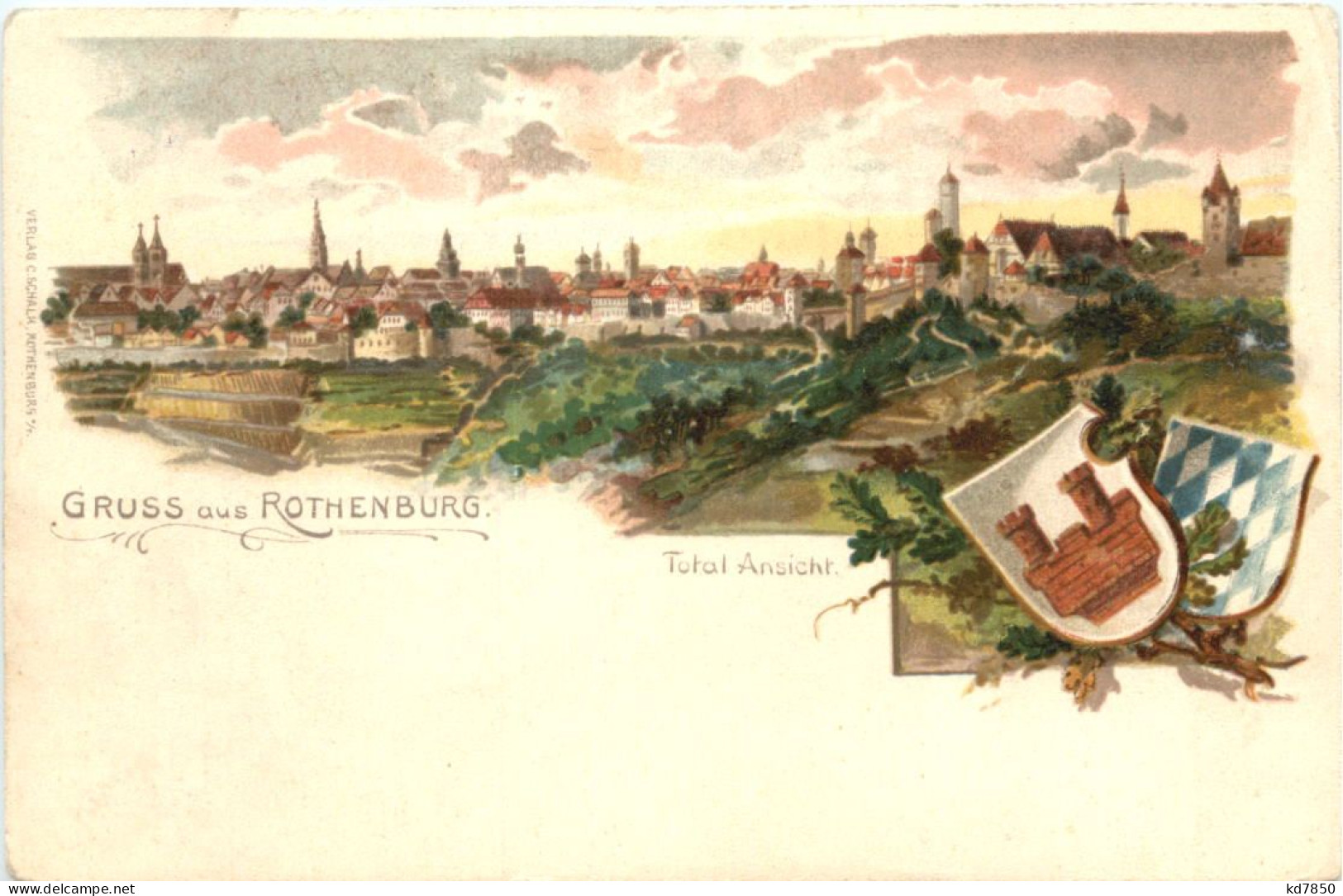 Gruss Aus Rothenburg - Litho - Rothenburg O. D. Tauber