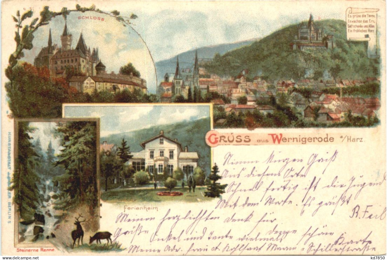 Gruss Aus Wernigerode - Litho - Wernigerode