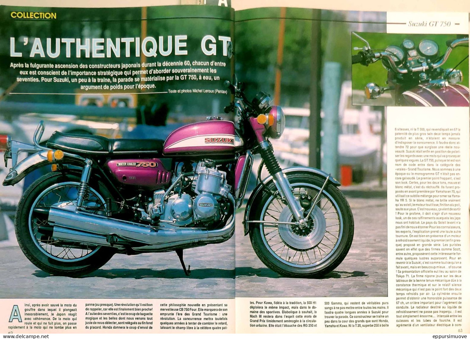 Article Papier 4 Pages MOTO SUZUKI GT 750 Automne 1989 FL-07 - Non Classés