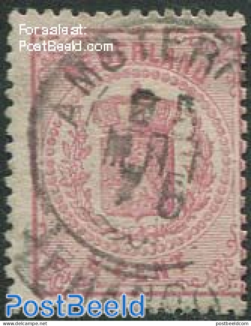 Netherlands 1869 1.5c Pink, P.13.25 Small Holes, Used Stamps - Usati