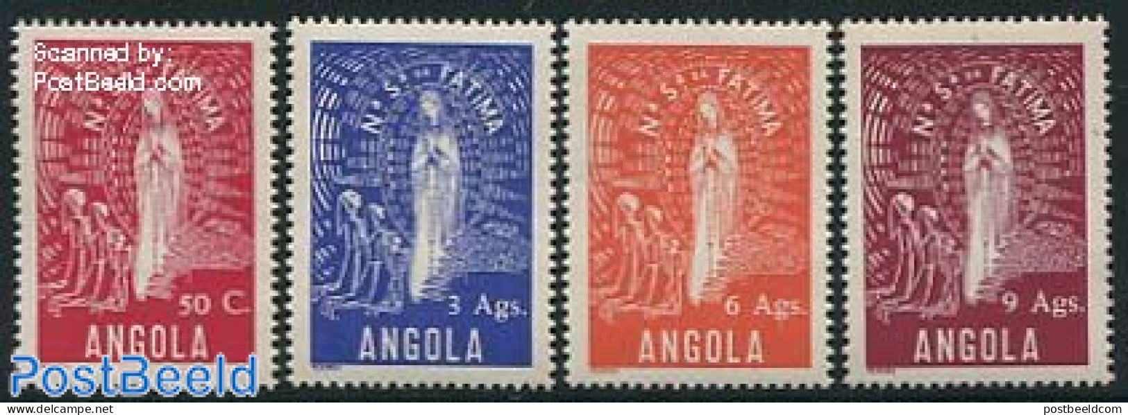 Angola 1948 Maria Of Fatima 4v, Mint NH, Religion - Religion - Angola