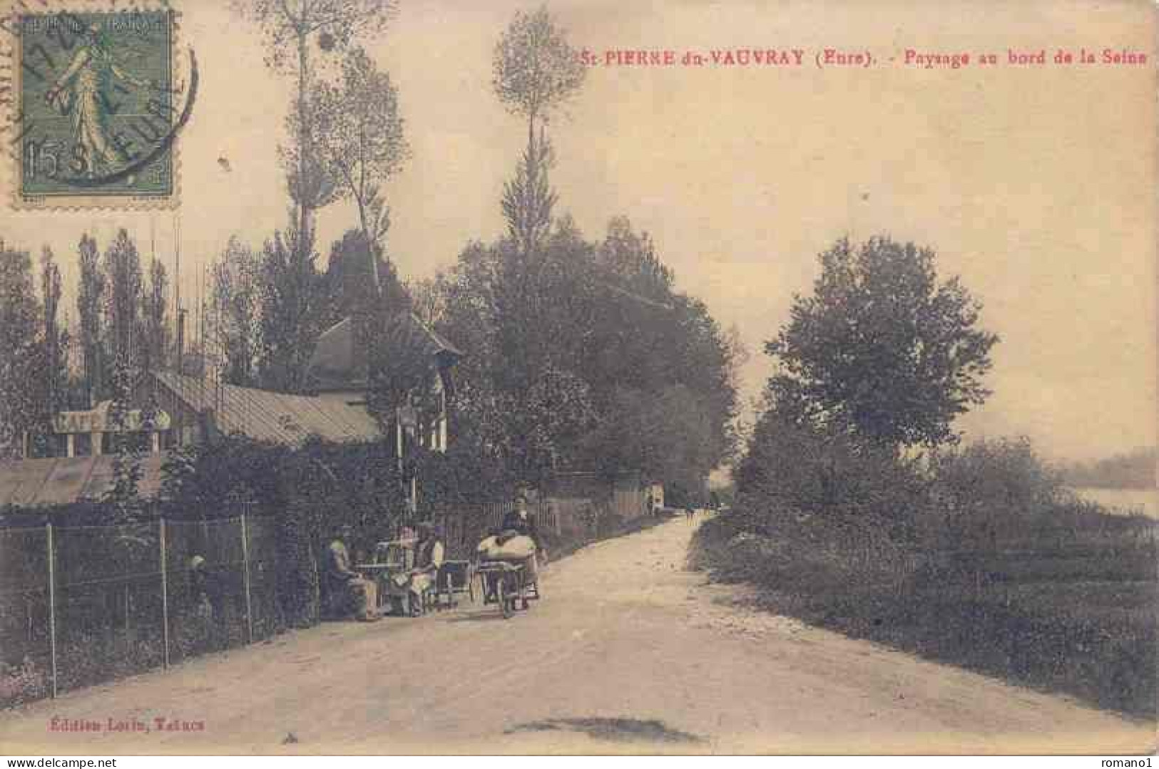 27 )   SAINT  PIERRE  Du  VAUVRAY  - Paysage Au Bord De La Seine  ( Café Duval  ) - Autres & Non Classés