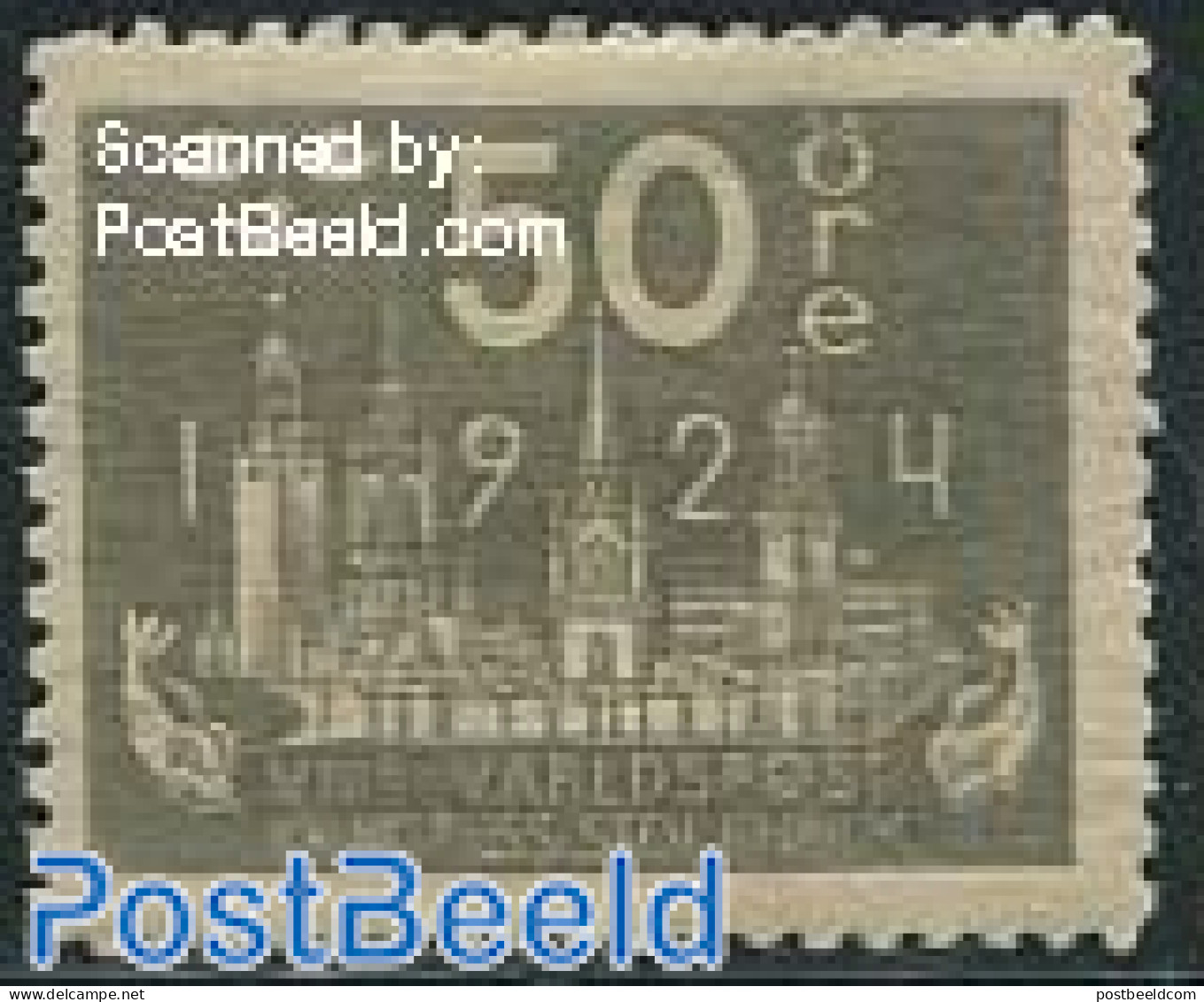 Sweden 1924 50o, Stamp Out Of Set, Mint NH - Ungebraucht