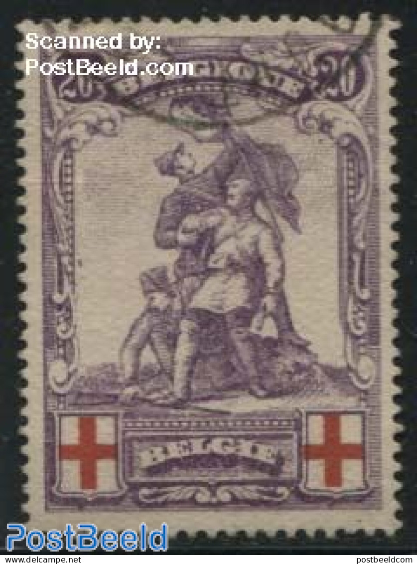Belgium 1914 20c, Stamp Out Of Set, Unused (hinged), Health - Red Cross - Neufs