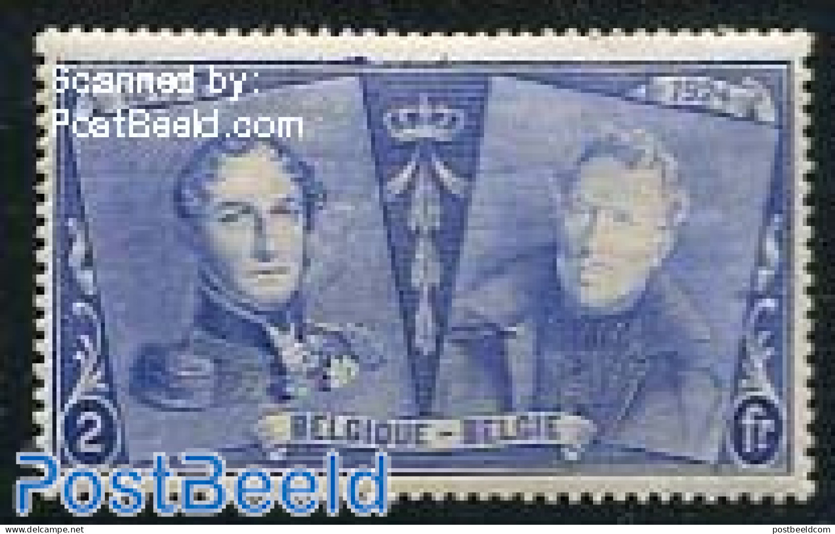 Belgium 1925 2Fr, Stamp Out Of Set, Mint NH - Ongebruikt