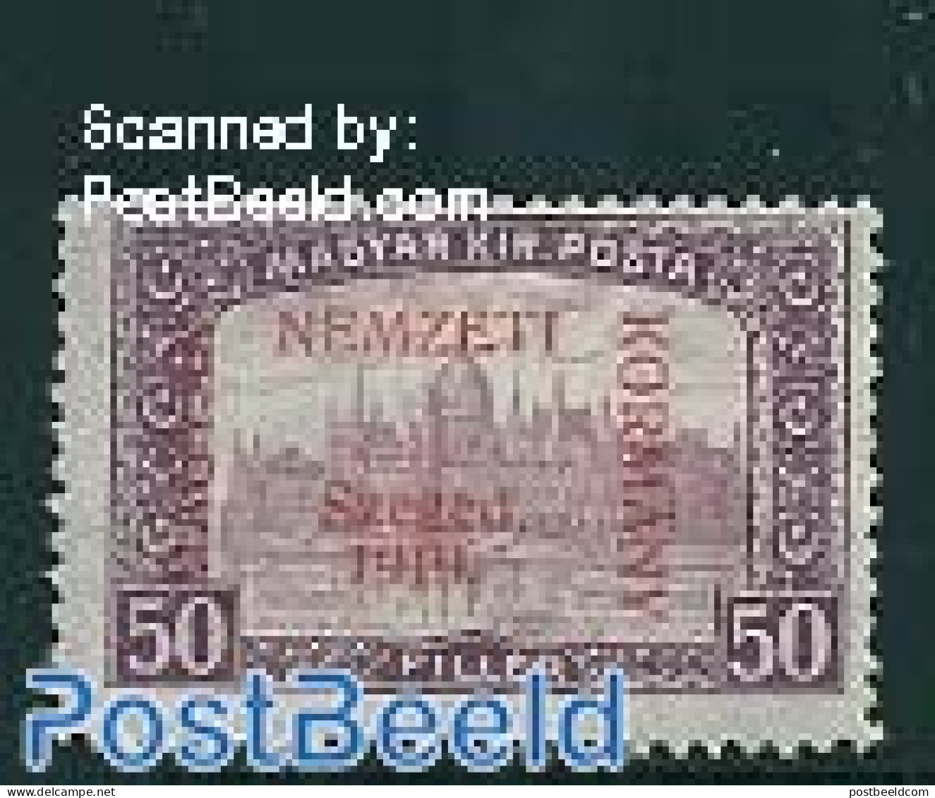 Hungary 1919 Szegedin, 50f, Stamp Out Of Set, Unused (hinged) - Nuovi