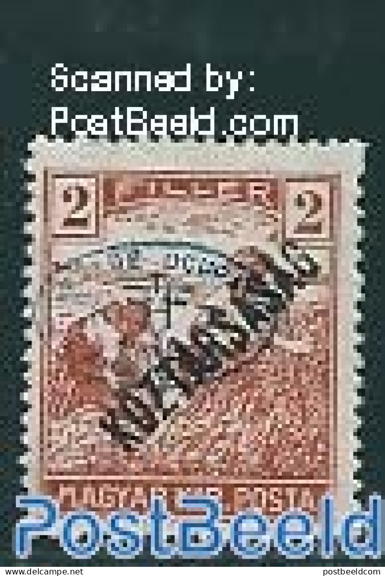 Hungary 1919 Debrecen, 2f, Stamp Out Of Set, Unused (hinged) - Ongebruikt