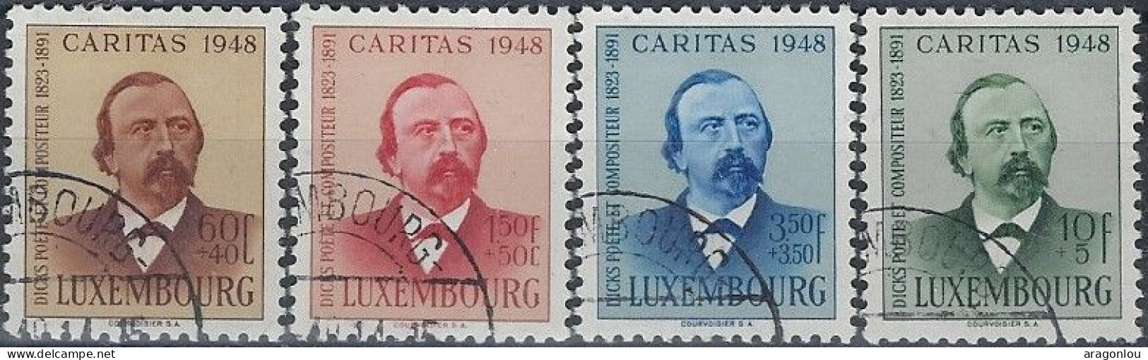 Luxembourg - Luxemburg -  Timbre  Série   1948   °   Dicks   VC. 55,- - Gebruikt