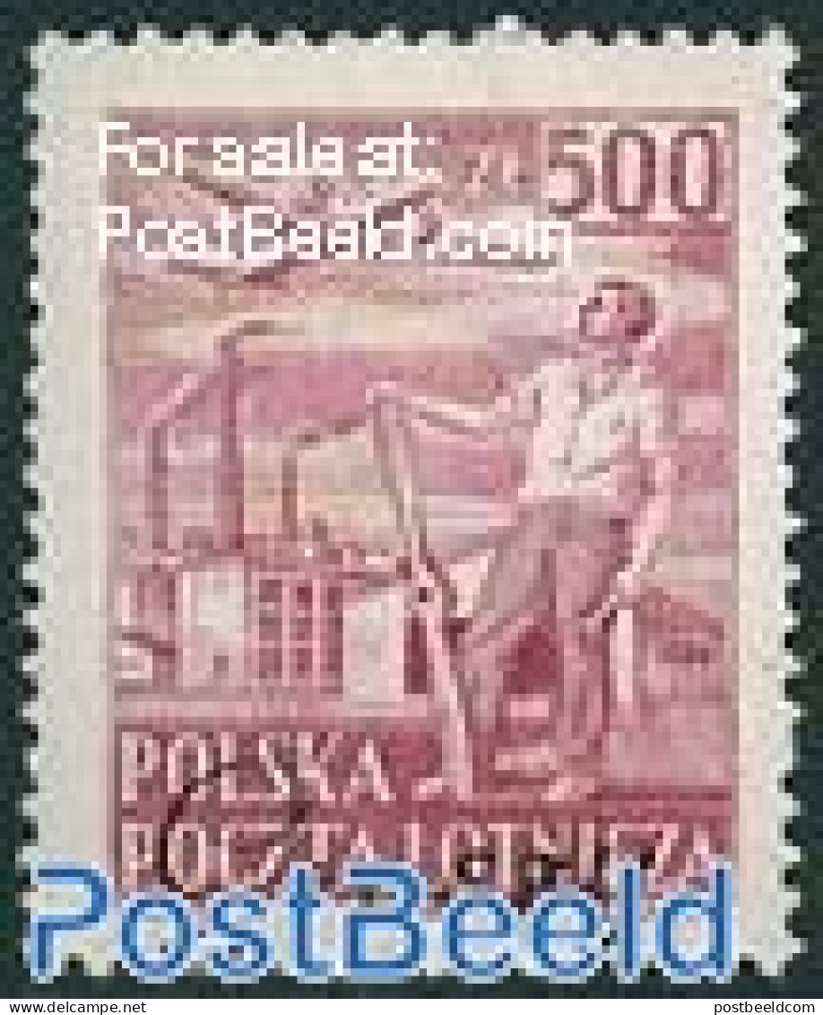 Poland 1950 Soviet Friendship 1V With Groszy Overprints, Mint NH, Transport - Various - Aircraft & Aviation - Industry - Unused Stamps