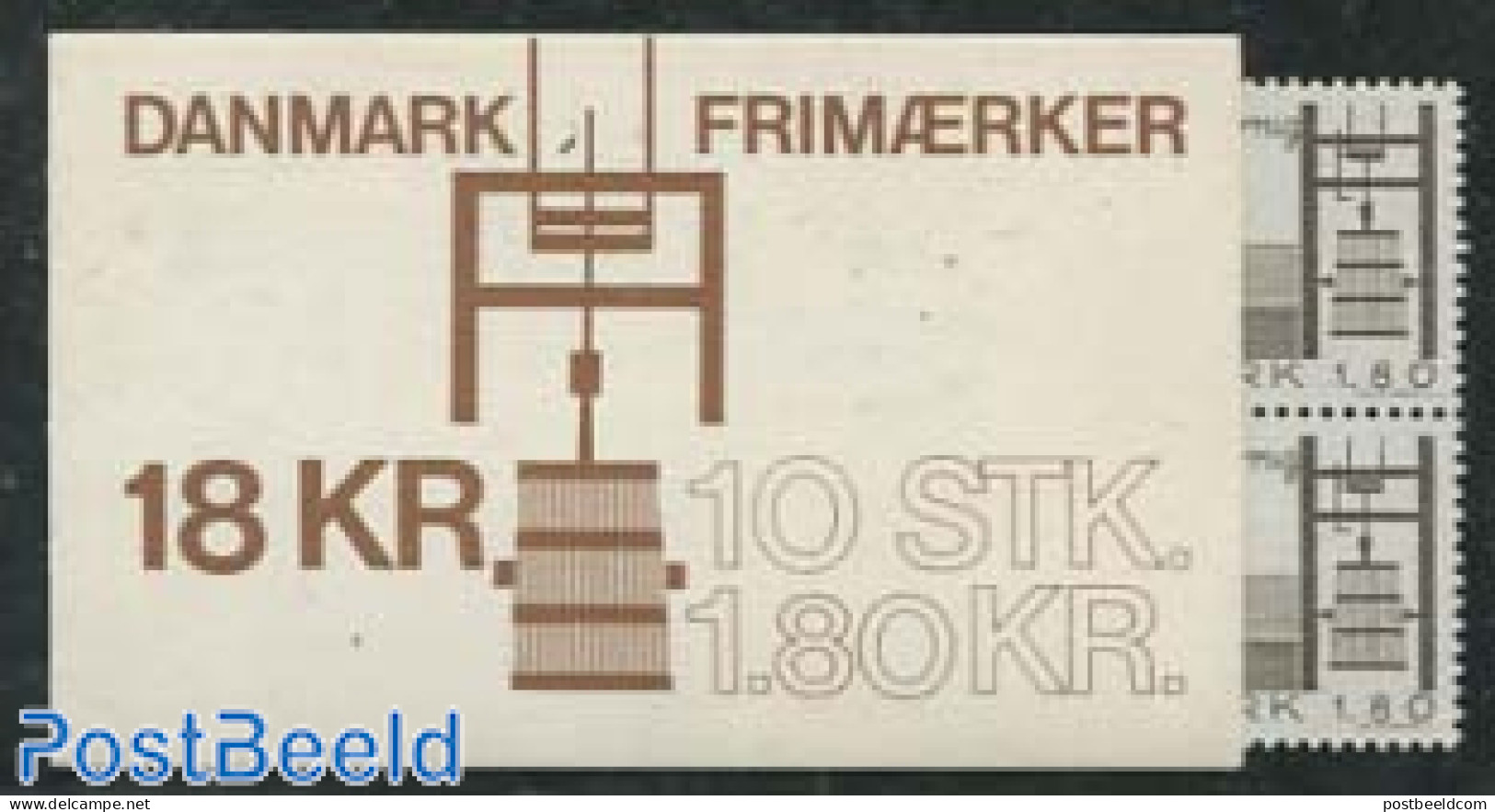 Denmark 1982 Milk Union Booklet, Mint NH, Nature - Cattle - Stamp Booklets - Ungebraucht