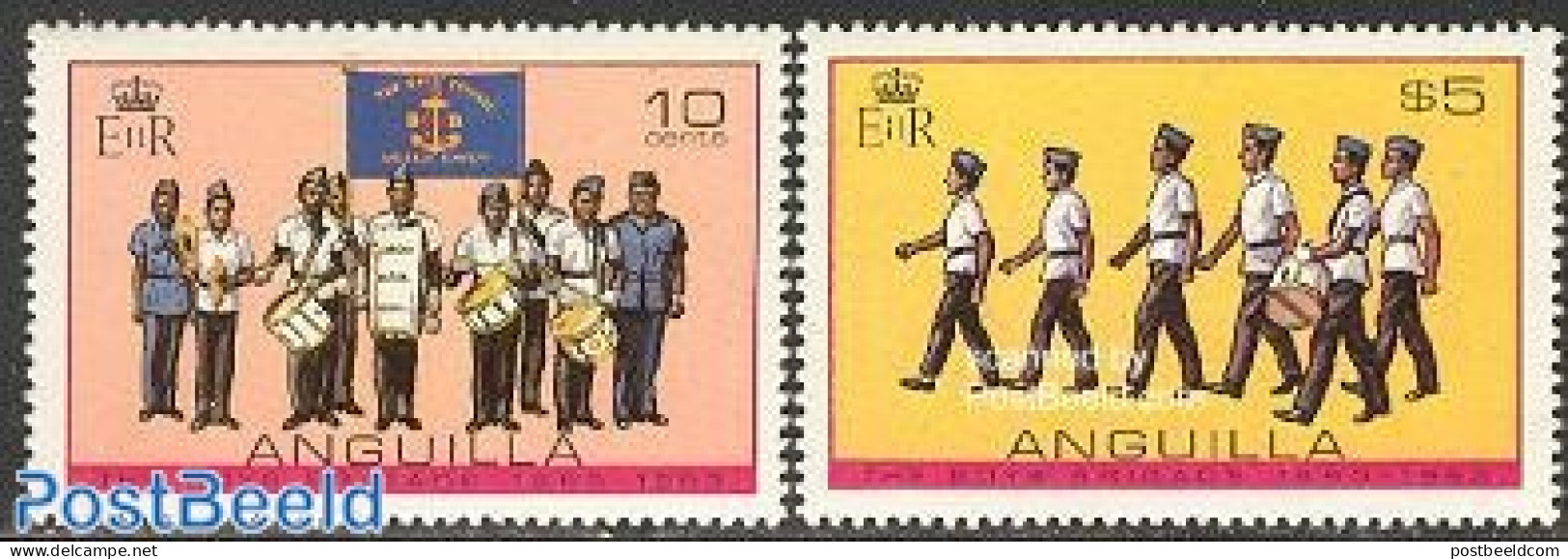 Anguilla 1983 Boys Brigade 2v, Mint NH, Performance Art - Music - Muziek