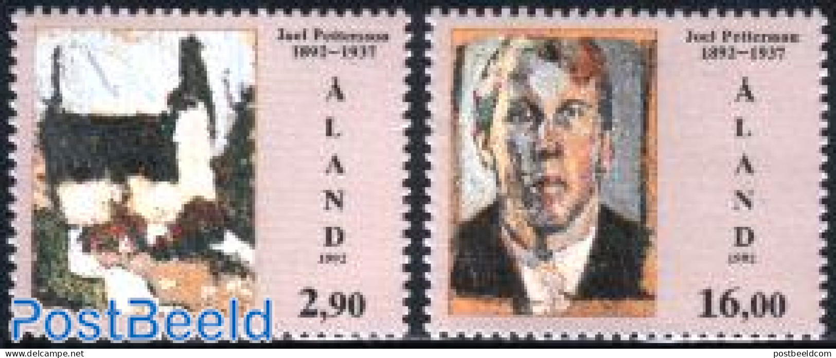 Aland 1992 Joel Pettersson 2v, Mint NH, Art - Paintings - Ålandinseln