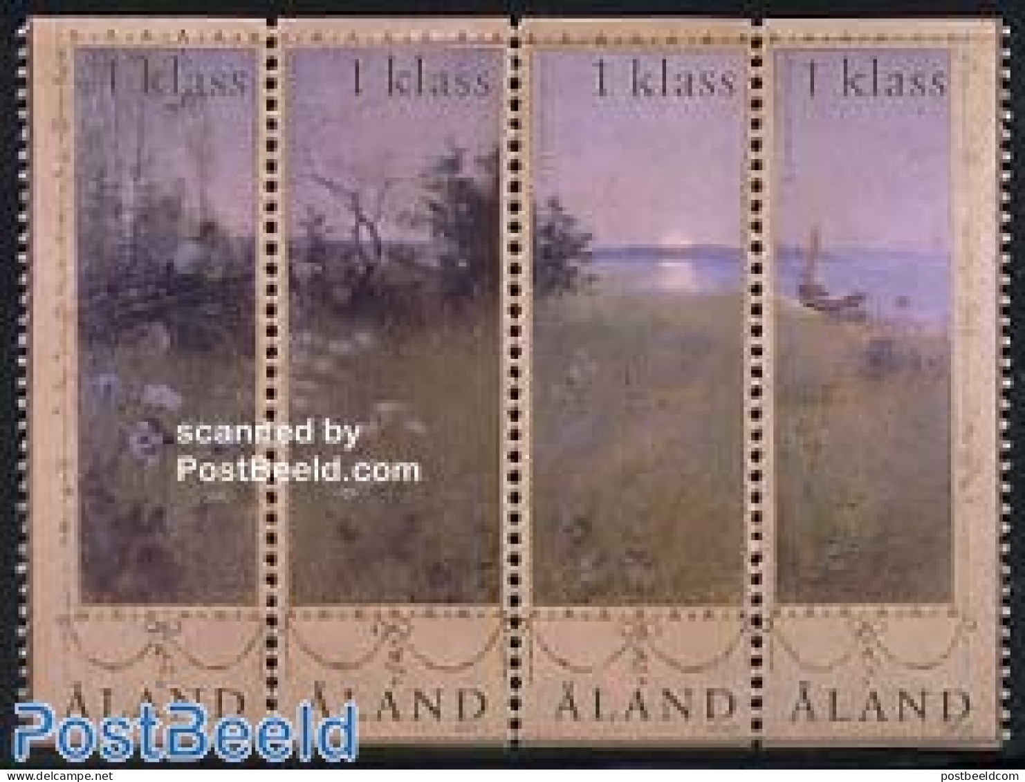 Aland 2003 Paintings 4v [:::], Mint NH, Transport - Ships And Boats - Art - Paintings - Schiffe