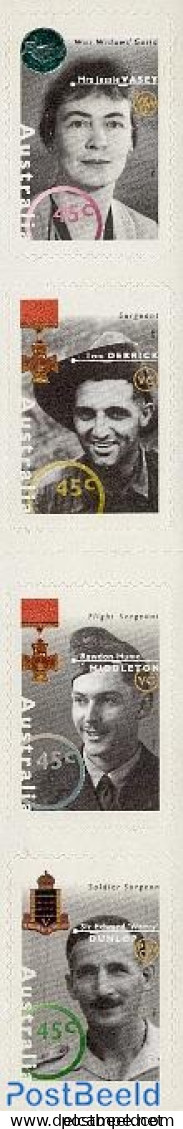 Australia 1995 Persons From W.W. II 4v S-a, Mint NH, Health - History - Health - Decorations - Women - World War II - Unused Stamps