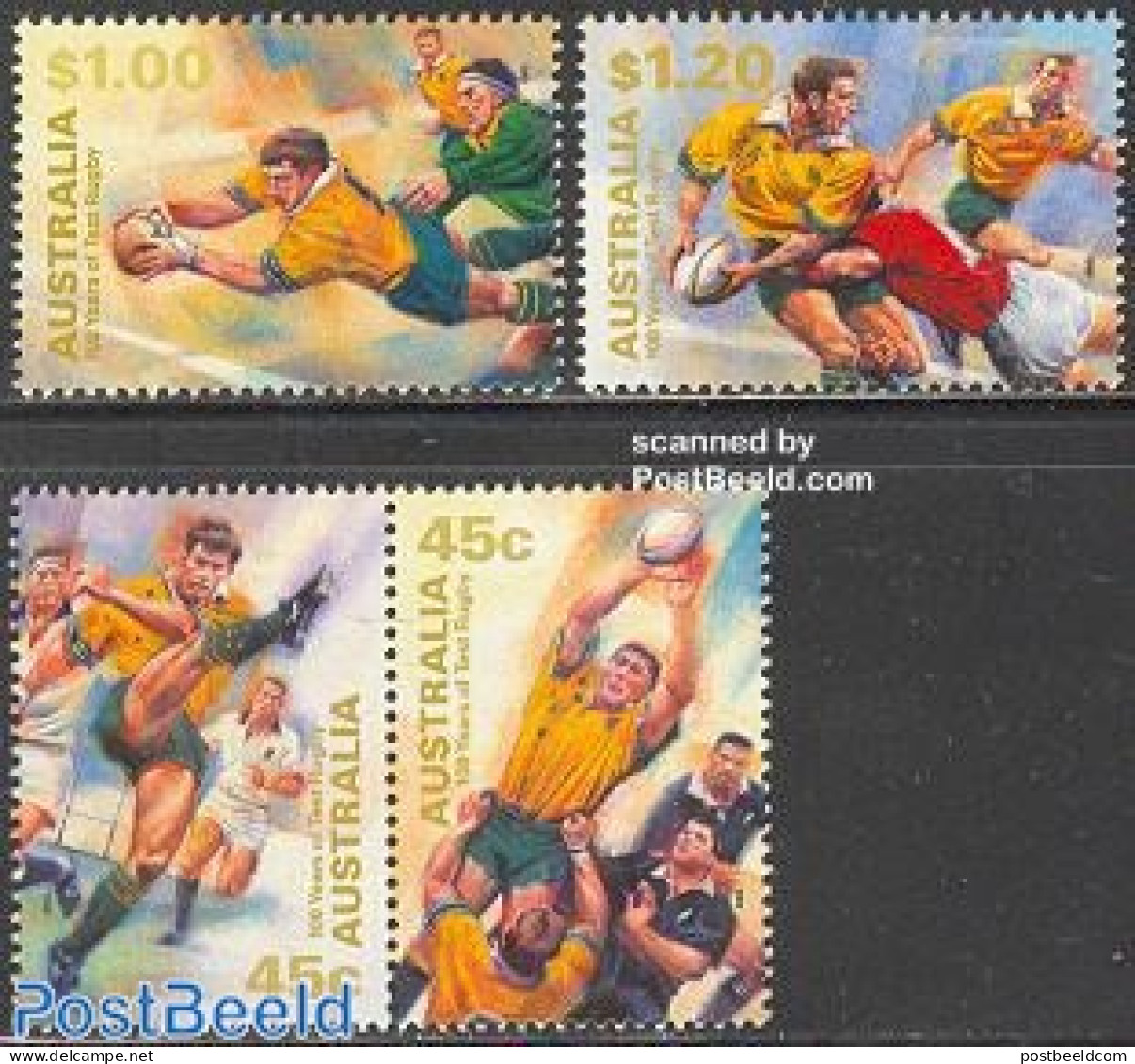 Australia 1999 Rugby 4v (2v+[:]), Mint NH, Sport - Rugby - Sport (other And Mixed) - Nuevos
