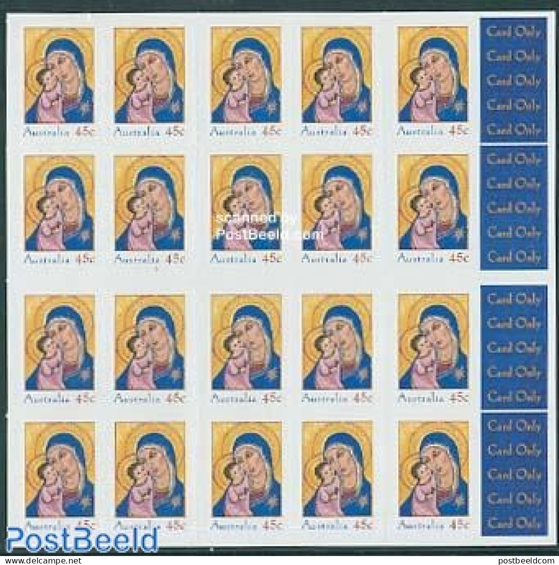 Australia 2005 Christmas Booklet Of 20 Stamps, Mint NH, Religion - Christmas - Stamp Booklets - Ongebruikt