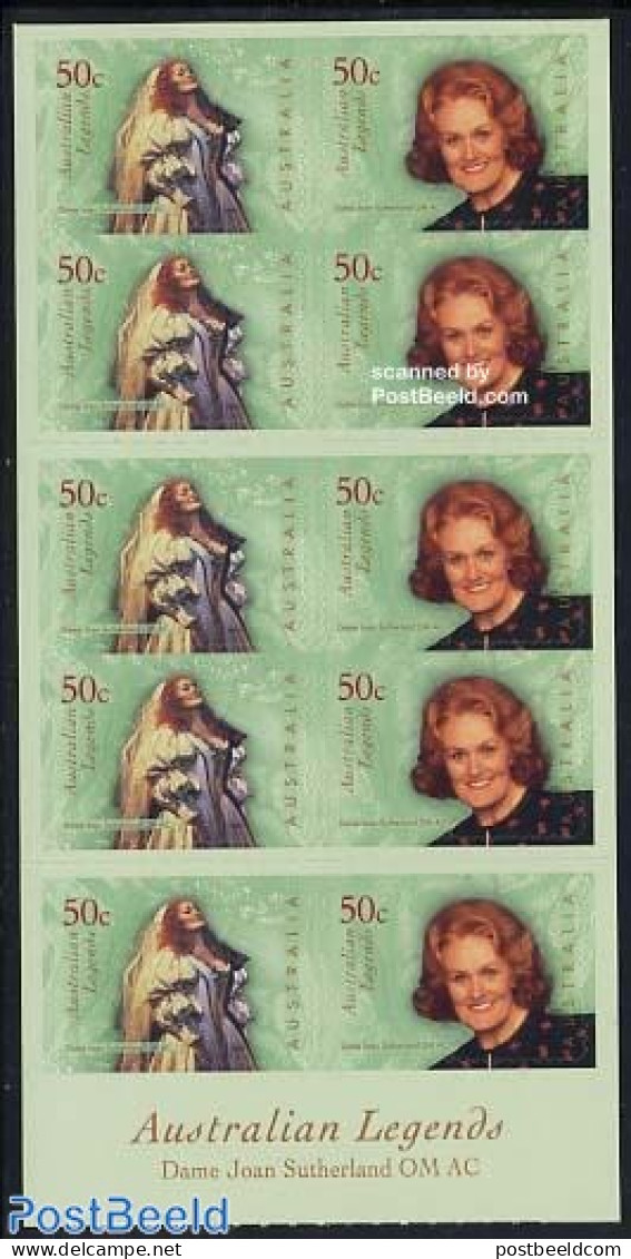 Australia 2004 Dame Joan Sutherland Booklet, Mint NH, History - Performance Art - Women - Theatre - Stamp Booklets - Ongebruikt