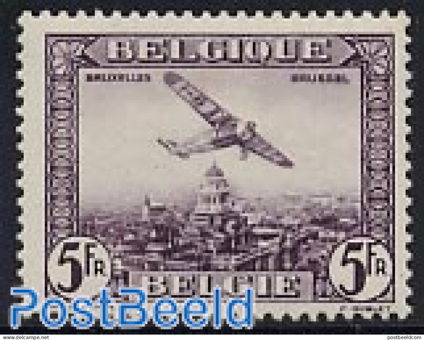 Belgium 1930 Airmail 1v, Mint NH, Transport - Aircraft & Aviation - Ongebruikt