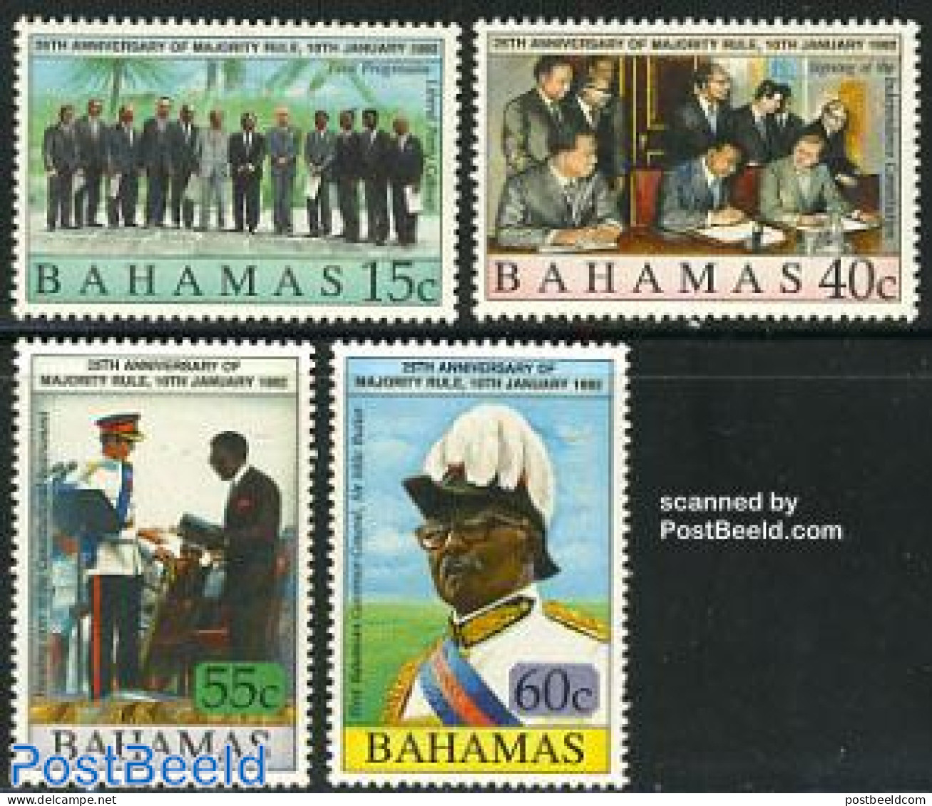 Bahamas 1992 Majority Rule 4v, Mint NH, Various - Uniforms - Kostums