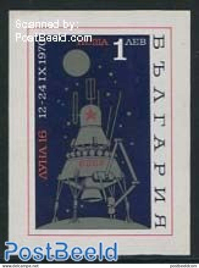 Bulgaria 1970 Luna 16 S/s, Mint NH, Transport - Space Exploration - Unused Stamps