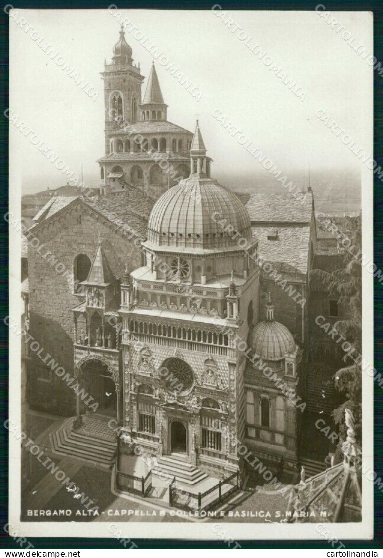 Bergamo Città Cappella Colleoni Basilica Santa Maria FG Foto Cartolina RT4346 - Bergamo