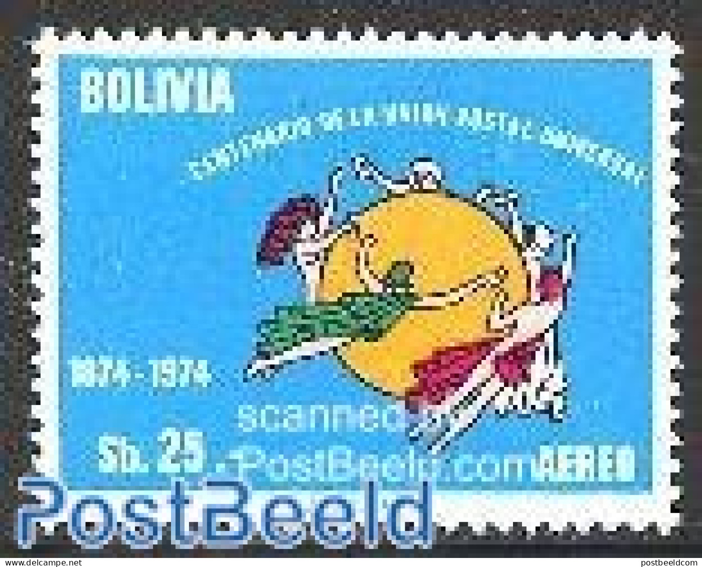 Bolivia 1975 UPU Centenary 1v, Mint NH, U.P.U. - U.P.U.