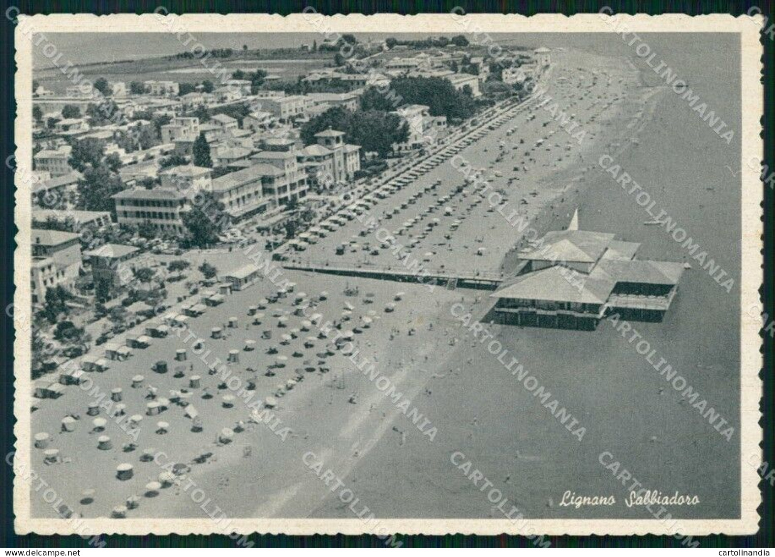 Udine Lignano Sabbiadoro Spiaggia FG Cartolina RT4363 - Udine