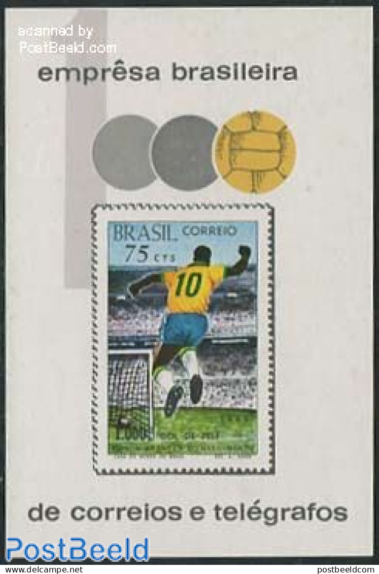 Brazil 1970 Pele S/s, Mint NH, Sport - Football - Sport (other And Mixed) - Unused Stamps