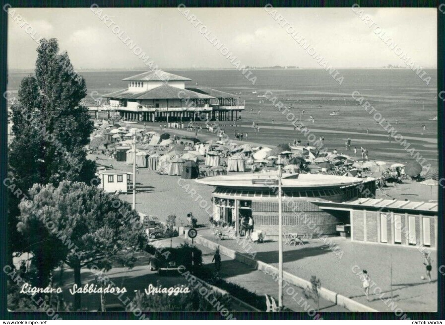 Udine Lignano Sabbiadoro Spiaggia FG Foto Cartolina RT4412 - Udine